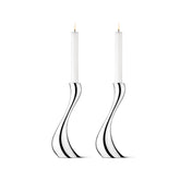 Cobra Candleholder Stainless Steel Mirror Large 2 Pcs